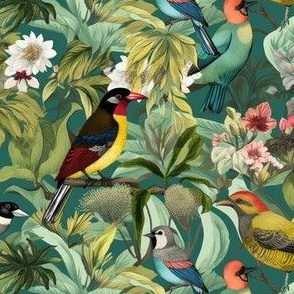 Colorful Tropical Birds