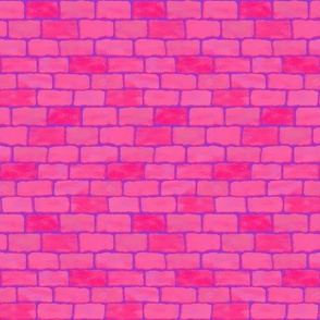 Stone Wall - Hot Pink with Purple