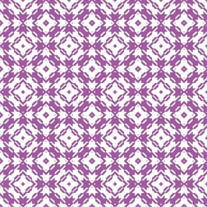 Purple Funky Houndstooth/ small