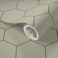 hexagon_tile_olive_ecru