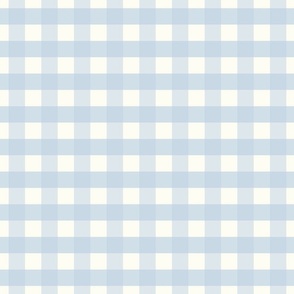 1 inch Large Fog light blue gingham check - light blue cottagecore country plaid - perfect for wallpaper bedding tablecloth 2 kopi
