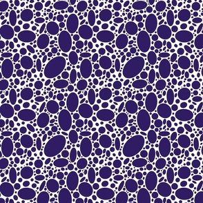 Purple Oval Pebbles on white