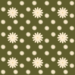 Cheerful daisy - yellow and green