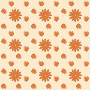 Cheerful daisy - orange and yellow