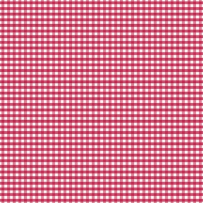 1/4 inch Small Red gingham check - Soft red cottagecore country plaid - perfect for wallpaper bedding tablecloth 