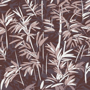 Bamboo forest in shades of brown, grey  to beige and off white  from light to dark