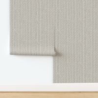 herringbone - cloudy silver _ creamy white - cozy knit stripe