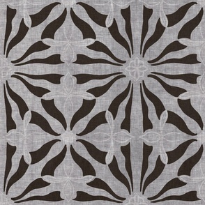 Black and White Tile A- (large scale) 