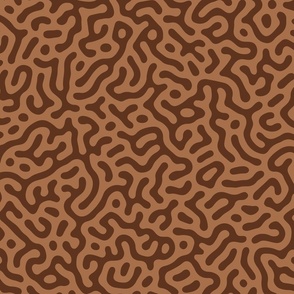 Chocolate brown modern organic turing texture