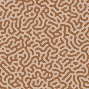 Modern organic lines turing texture brown beige