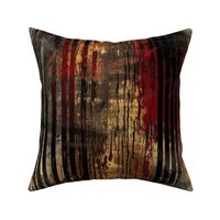 Grungy Black Red Gold Streaks