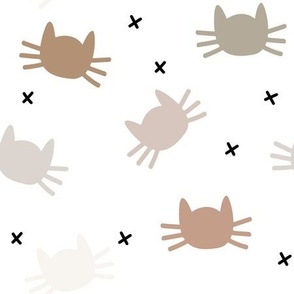 whisker cats: slipper, summer sage, suede, cotton, morganite, moon shadow