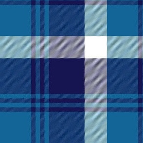 Bannockbane blue asymmetrical tartan, 6"