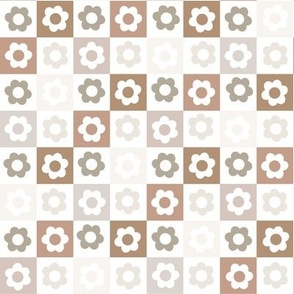 small daisy checkerboard: slipper, summer sage, suede, cotton, morganite, moon shadow