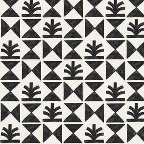 White and black modern geometric aztec pattern for wallpaper