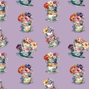 Teacup Stacks on Orchid