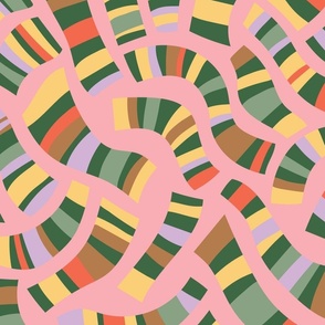 Fun Stripes Multidirectional - Jumbo - Pink