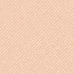 371 -  Tiny scale hand drawn blush pink triangles creating an interesting woven twill effect - for apparel, Christmas patchwork, quilting, small projects, anything that requires mini ditsy patterns.