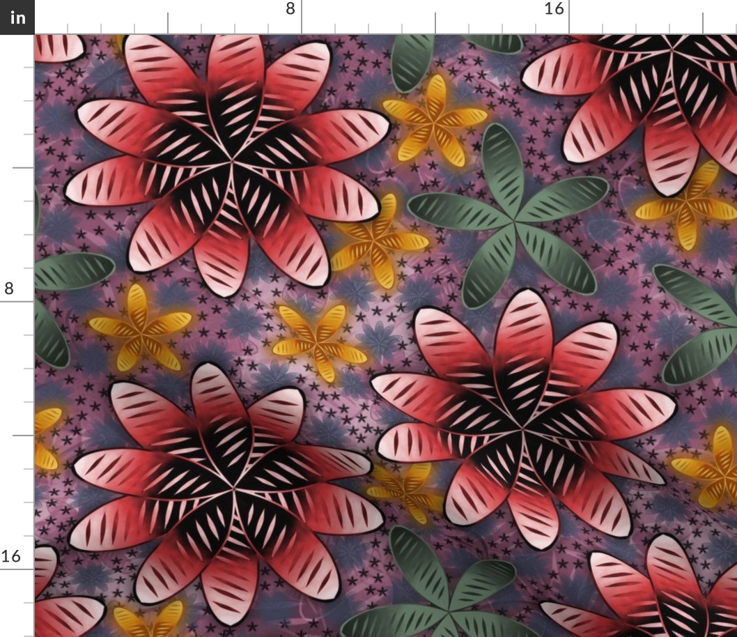 Boho Striped Flowers - Success Palette