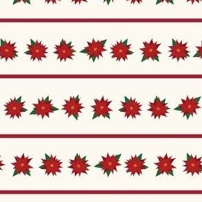 Red Poinsettia Parade on a white background