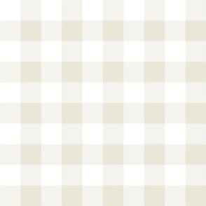 Soft Beige Gingham Squares Small Scale
