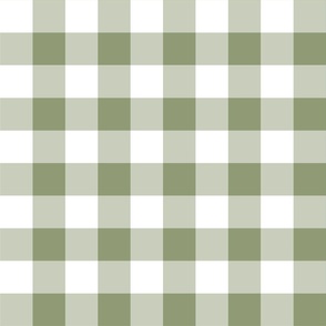 Fresh Garden Green Gingham Squares Small Scale