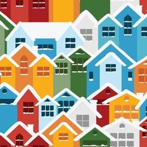 Colorful Winter Homes