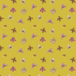 Small iris flowers pattern