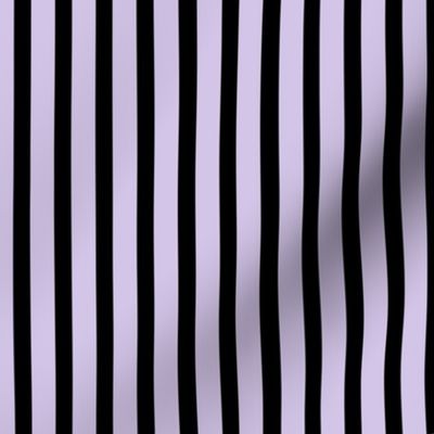Pastel Halloween Stripe - Lilac/Black - 6 inch