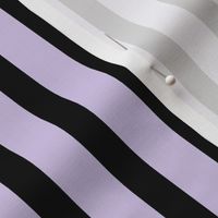 Pastel Halloween Stripe - Lilac/Black - 10 inch