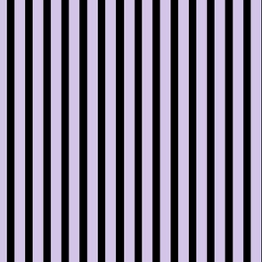 Pastel Halloween Stripe - Lilac/Black - 10 inch