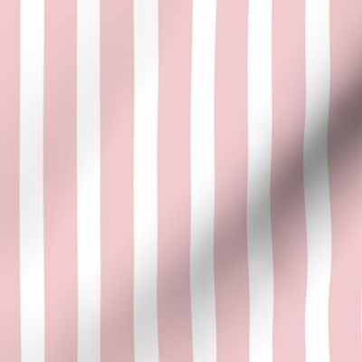 Candy Stripe - Pastel Pink/White - 10 inch