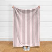 Candy Stripe - Pastel Pink/White - 12 inch