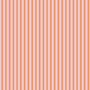 Pastel Halloween Candy Stripe - Pumpkin/Pink - 6 inch