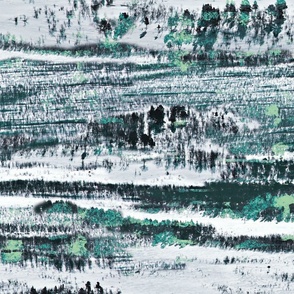 Nordic winter landscape scenery