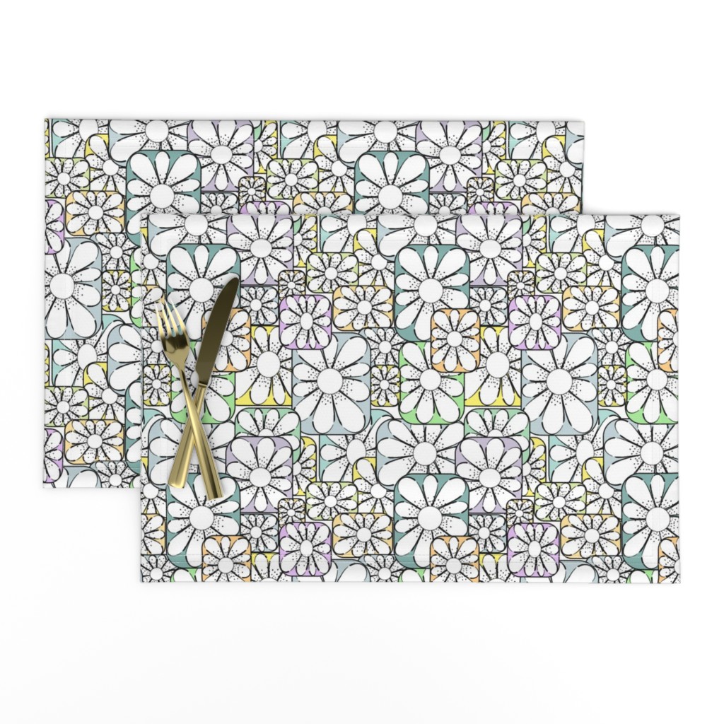 Flower Tile Mosaik inside out and upside down