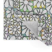 Flower Tile Mosaik inside out and upside down