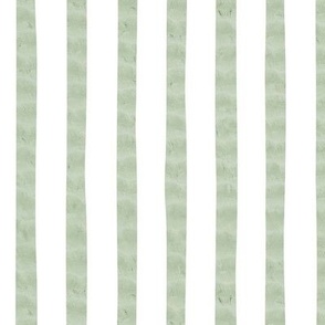 Jumbo // Seersucker - textured stripes - sage green