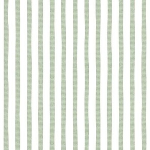 Large // Seersucker - textured stripes - sage green