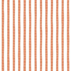 Large // Seersucker - textured stripes - red 