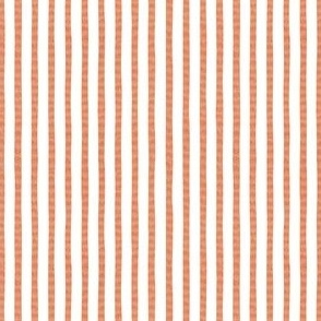 Medium // Seersucker - textured stripes - red