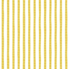 Large // Seersucker - textured stripes - yellow gold 