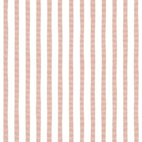 Large // Seersucker - textured stripes - dusty pink 