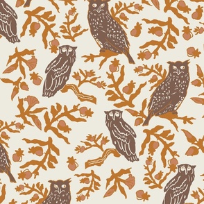 Owls-and-Berries-Brown-Russet-Ecru-Medium-9
