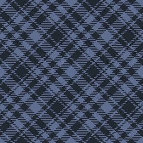 Blue Nova simple Tartan navy diagonal