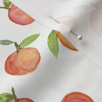 Watercolor Peaches - small scale