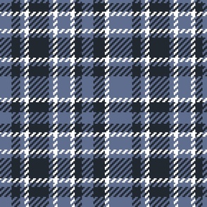 Blue Nova Retro Tartan navy white