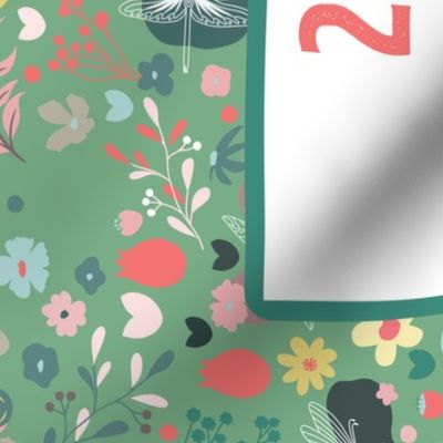 2024 Calendar Tea Towel – spring garden