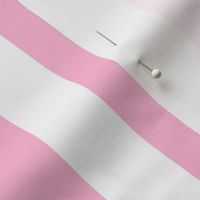 Pink and White Vertical Stripe