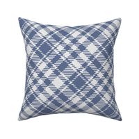 Blue Nova simple Tartan white diagonal